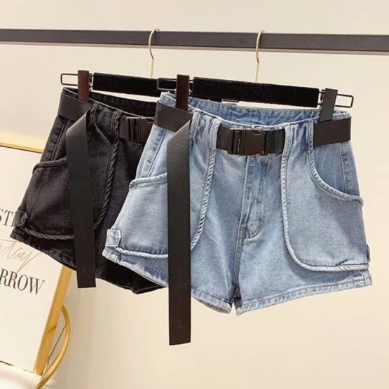 summer denim high waist shorts women fashion loose short ladies jeans plus size oversize 4XL 5XL womens clothing 2020