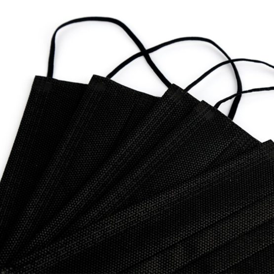 10/50/100 Pcs Mouth Mask Disposable Black Cotton Mouth Face Masks Non-woven Mask 3 Filter Activated Anti Pollution