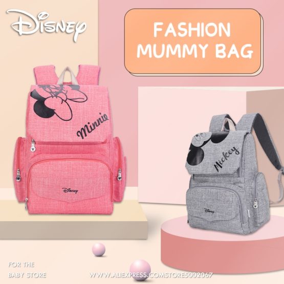 Free Hooks Mickey Baby Diaper Bags Bolso Maternal Stroller