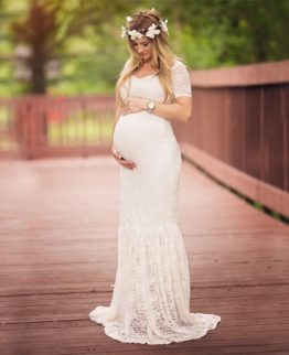 Mermaid Style Maternity Dresses Photography Props