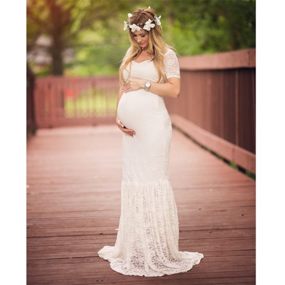 Mermaid Style Maternity Dresses Photography Props