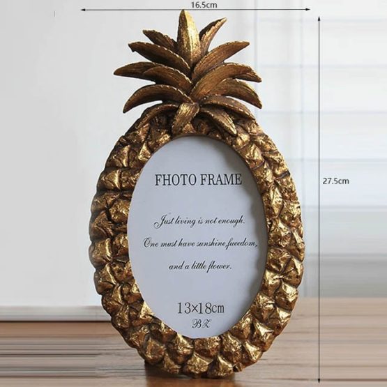 Vintage Golden Pineapple Photo Frame