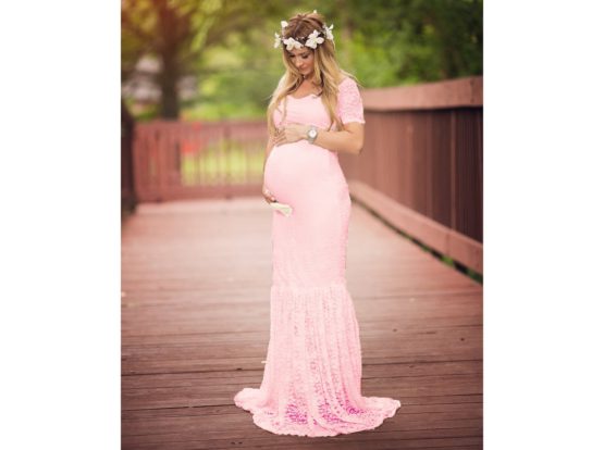 Mermaid Style Maternity Dresses Photography Props