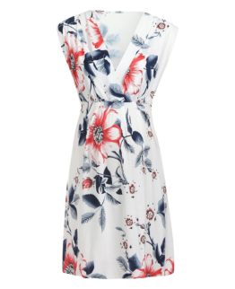 Sleeveless Maternity Dress With Flower Prints