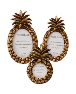 Vintage Golden Pineapple Photo Frame