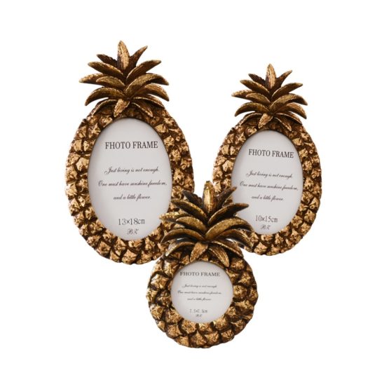 Vintage Golden Pineapple Photo Frame