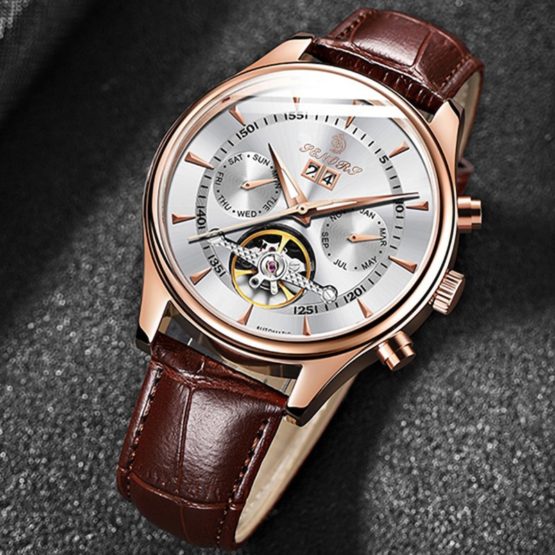 Senors Automatic watch Luxury Men Watches Automatic Black Watch Men Waterproof Automatic Mechanical Wristwatch