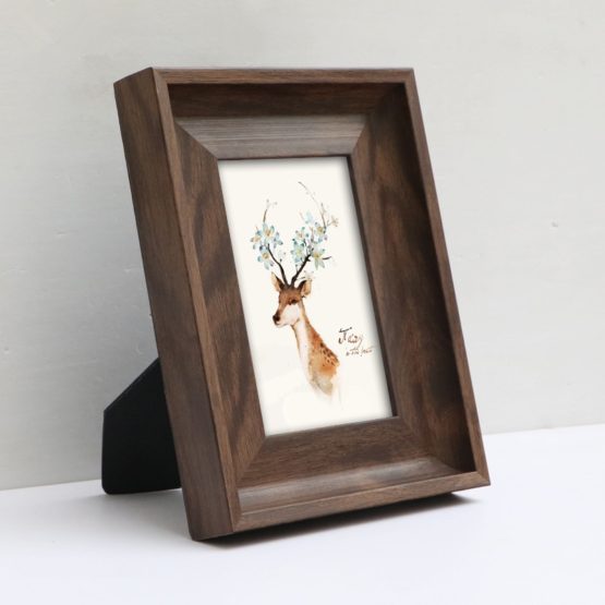 Simple Resin Photo Frame With Wood Grain