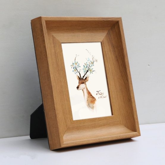 Simple Resin Photo Frame With Wood Grain