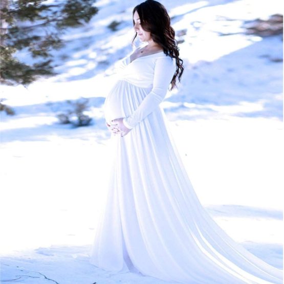 Maternity Photography Props Lace Pregnancy Attire