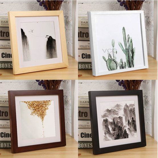 Wooden Square Picture Photo Frame