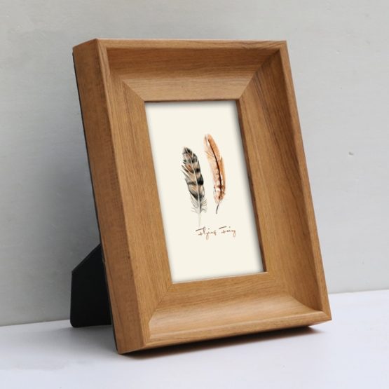 Simple Resin Photo Frame With Wood Grain