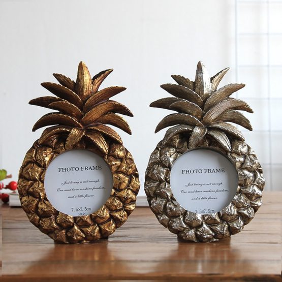 Vintage Golden Pineapple Photo Frame