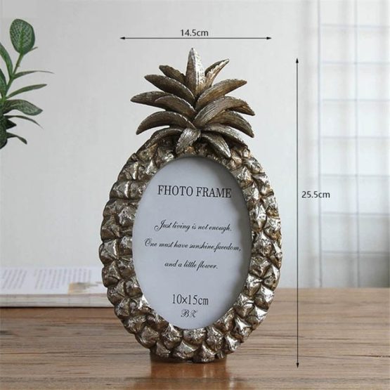 Vintage Golden Pineapple Photo Frame