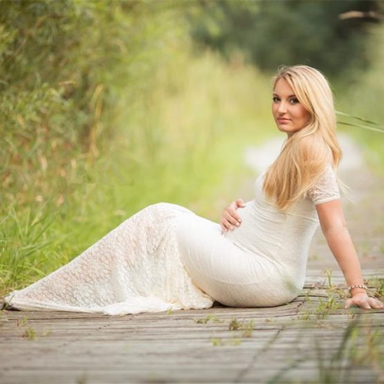 Mermaid Style Maternity Dresses Photography Props