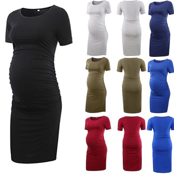 Short Sleeve Maternity Dresses - Casual Pregnancy Clothes