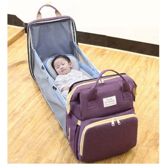 Backpack Diaper Portable Folding Crib Mummy Bag