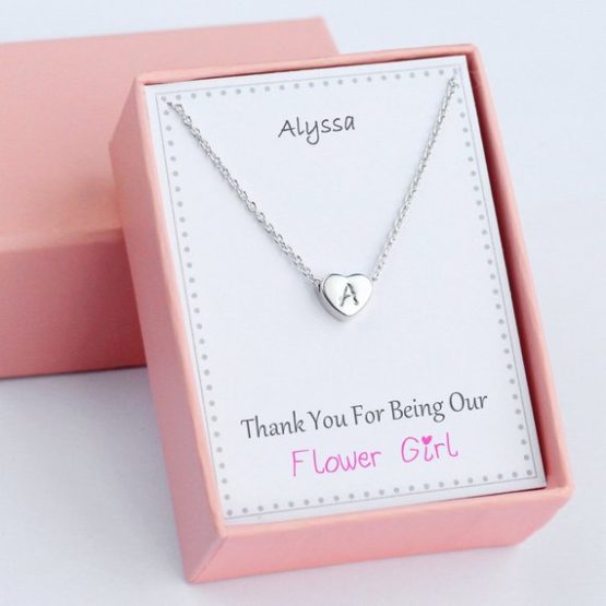 Personalized Flower Girl Necklaces,