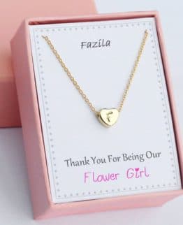 Personalized Flower Girl Necklaces,