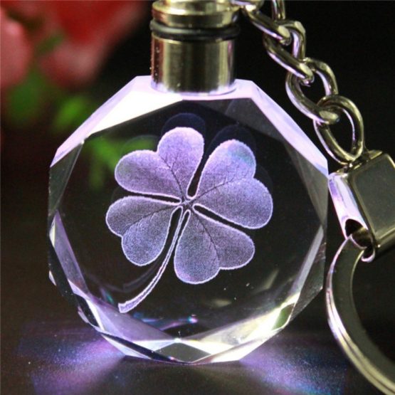 Key Chain 3D Crystal Engraving