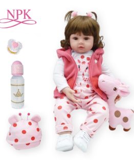 Doll Toy reborn toddler 47cm soft silicone baby dolls soft body