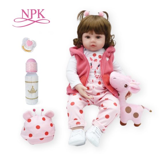 Doll Toy reborn toddler 47cm soft silicone baby dolls soft body