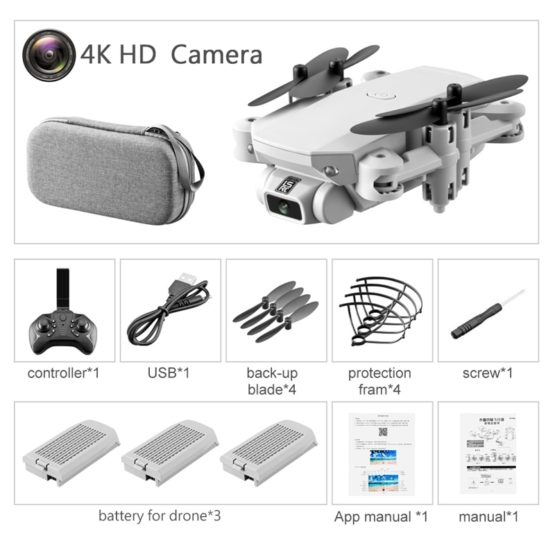 Drone 4k HD Wide Angle Camera 0.3MP/5.0MP/4K HD | Toy