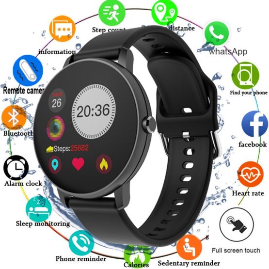 Touch Smart Watch | Men | Women Waterproof | Heart Rate Tracker | Sport Clock Watch | Blood Pressure Tracker