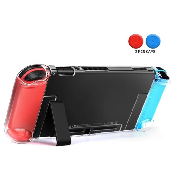 DATA FROG Detachable Crystal Transparent Protective Case For Nintendo Switch Hard Clear Back Cover For Nintendo Switch NS NX