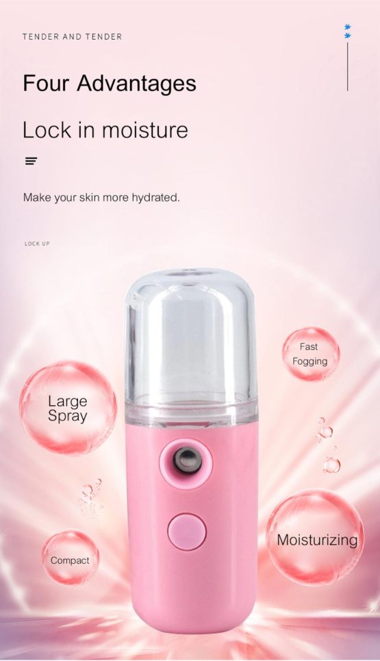 Mini Nano Face Steamer USB Nebulizer | Facial Moisturizer Humidifier