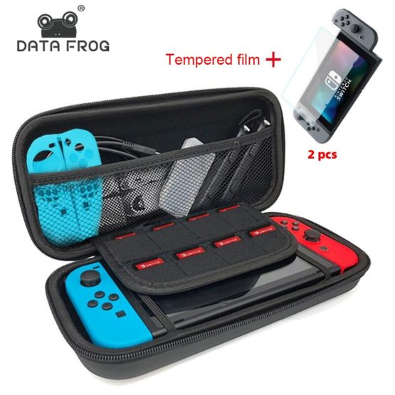 DATA FROG Detachable Crystal Transparent Protective Case For Nintendo Switch Hard Clear Back Cover For Nintendo Switch NS NX