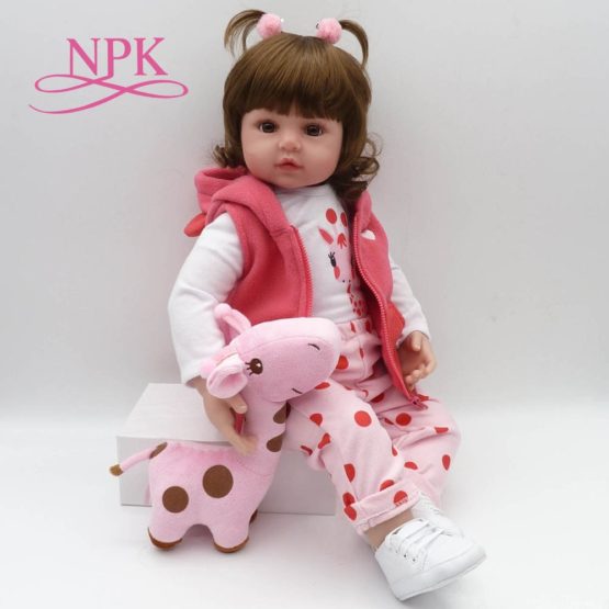 Doll Toy reborn toddler 47cm soft silicone baby dolls soft body