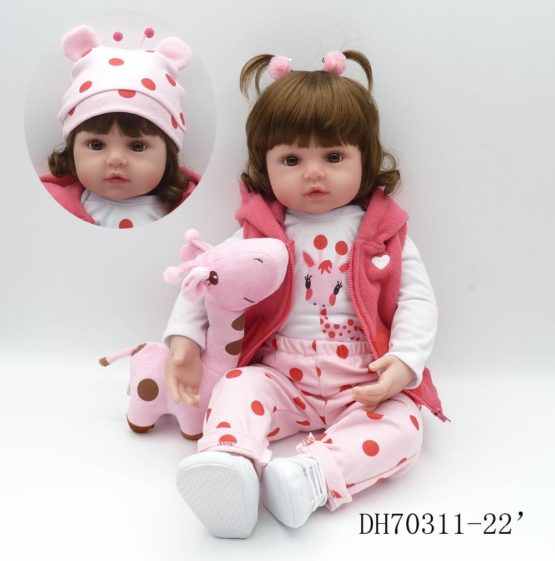 Doll Toy reborn toddler 47cm soft silicone baby dolls soft body