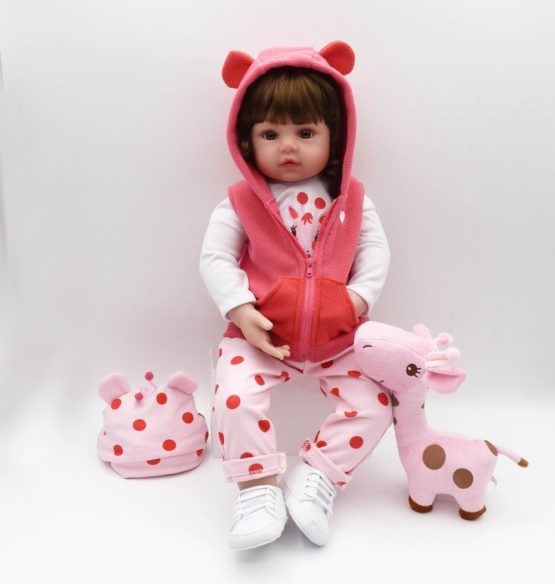 Doll Toy reborn toddler 47cm soft silicone baby dolls soft body