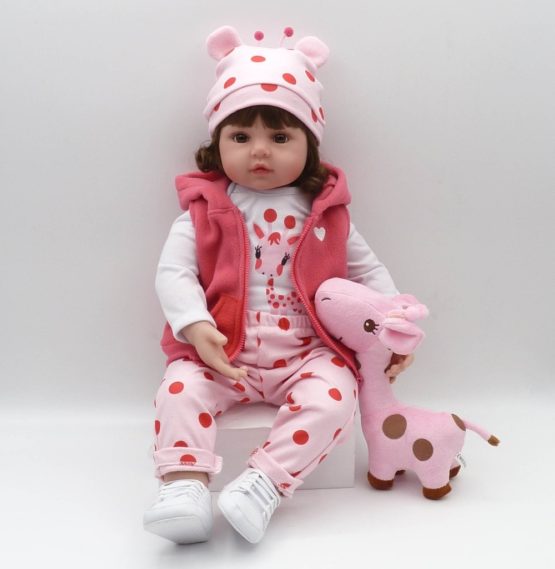 Doll Toy reborn toddler 47cm soft silicone baby dolls soft body