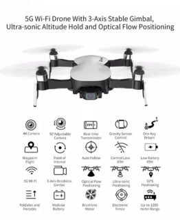 Drone Helicopter with 4K Professional HD Camera | 5G WIFI FPV GPS Mode 3 Axis | Toys