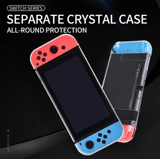 DATA FROG Detachable Crystal Transparent Protective Case For Nintendo Switch Hard Clear Back Cover For Nintendo Switch NS NX