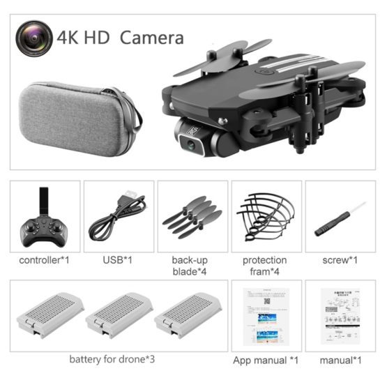 Drone 4k HD Wide Angle Camera 0.3MP/5.0MP/4K HD | Toy